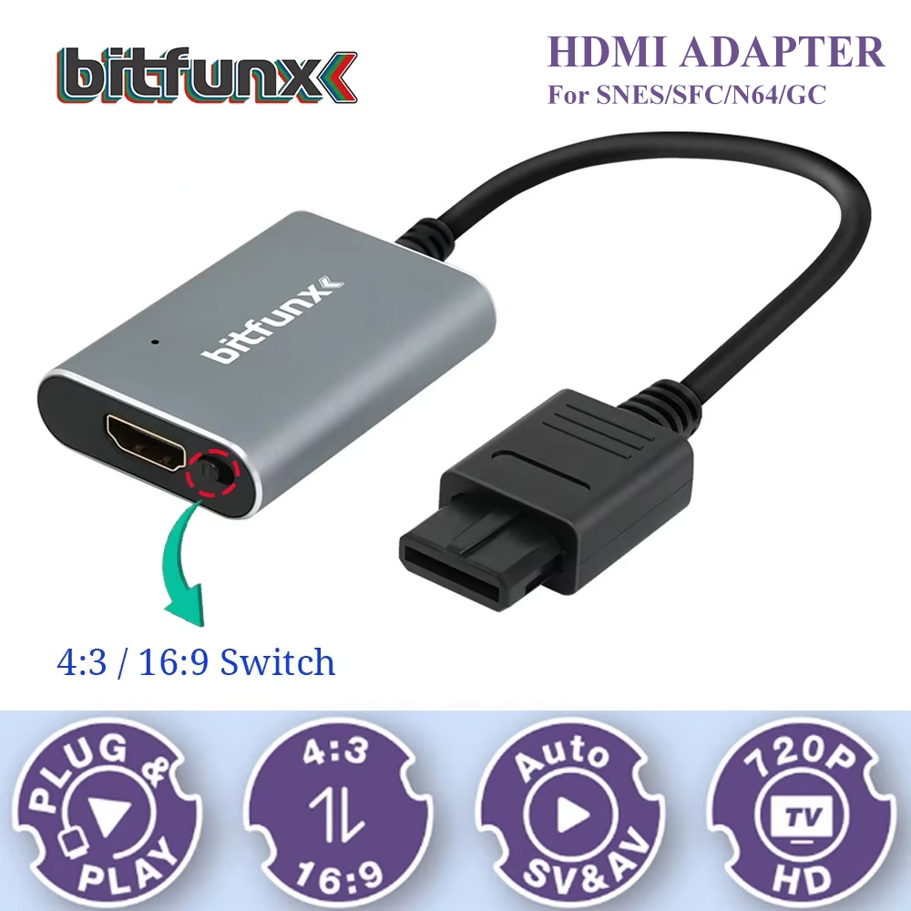 Bitfunx 720P Svideo / AV To HD - Retro Gaming Station review and price