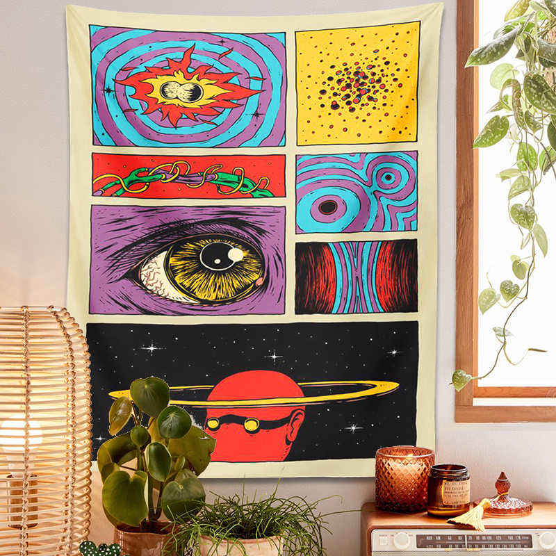 VIKAMA Psychedelic Collage Art - Retro Gaming Universe review and price