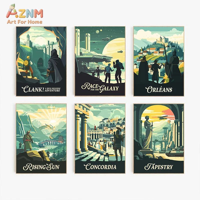 AZNM Retro Board Game Art Canv - Retro Gaming Us review and price