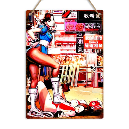 Chun Li Retro Gaming Metal Wal - Retro Gaming Us review and price
