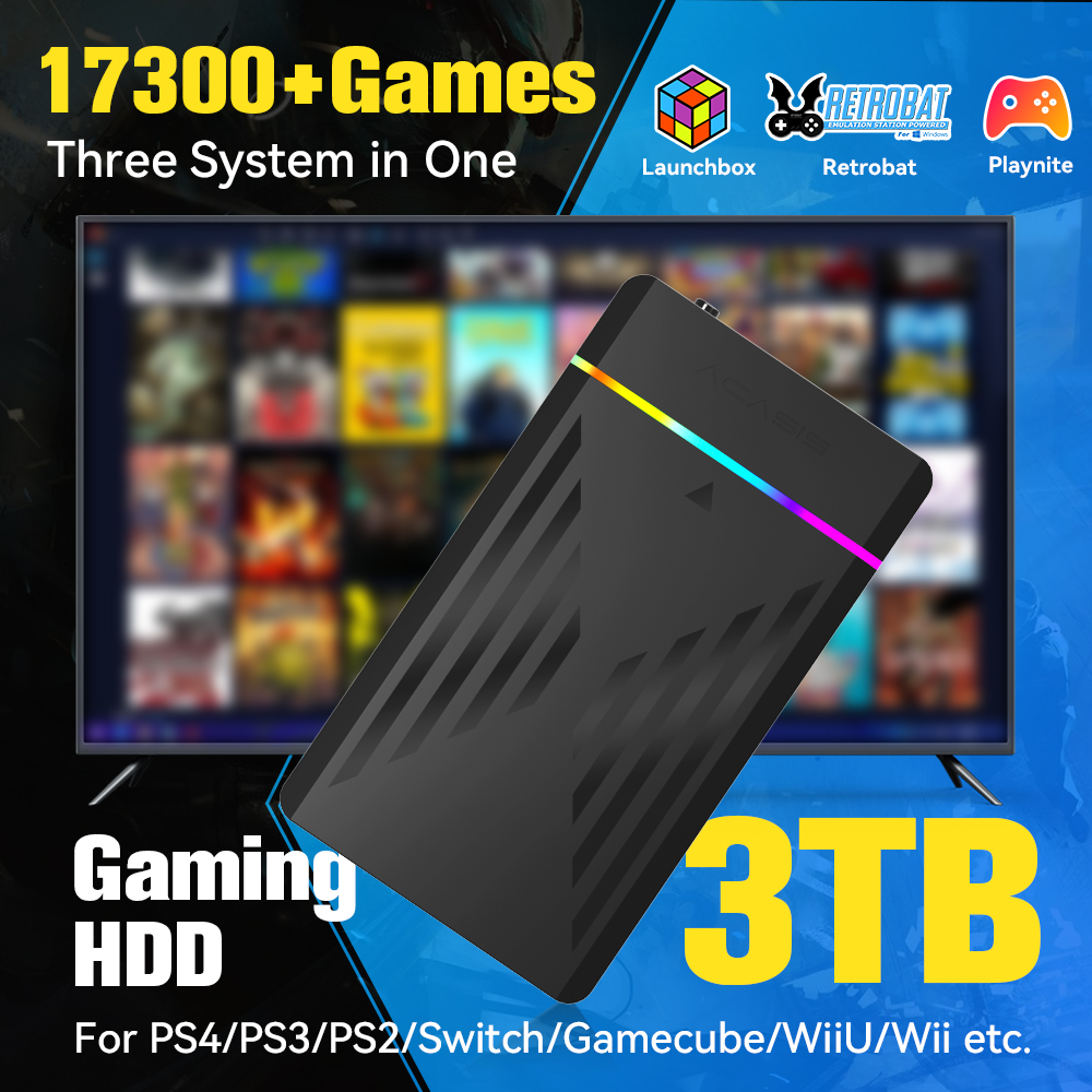 3TB Portable Gaming HDD Launch - Retro Gaming Ps2 review and price